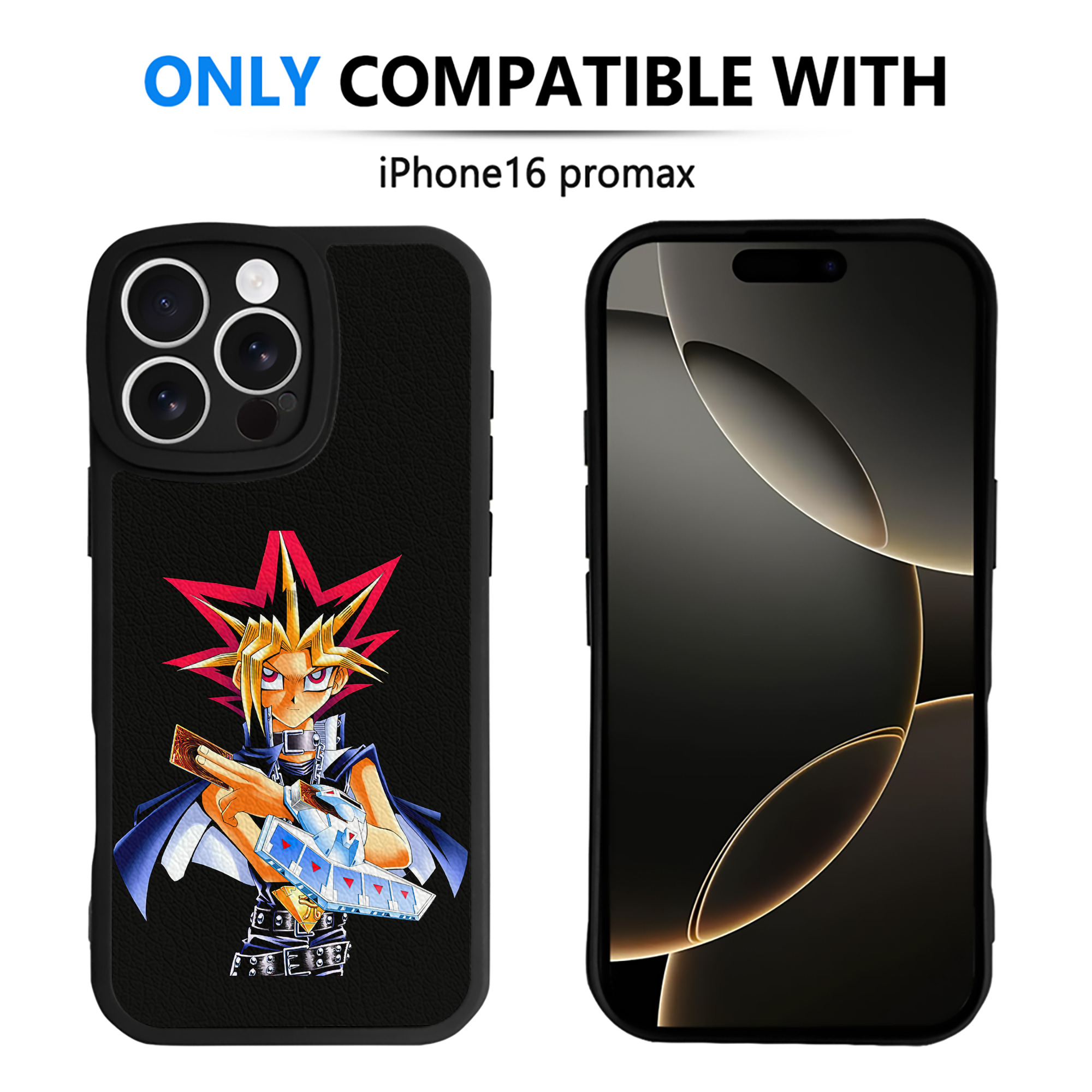 遊☆戯☆王 Yu-Gi-Oh! 【iPhone 16シリーズ対応】シリコンスマホケース（レザー調） 材質：シリコン